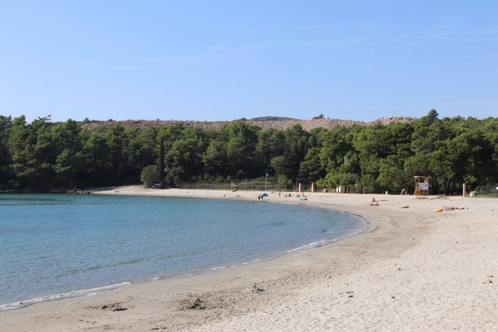 Quiet beach of Plavi Horizonti
