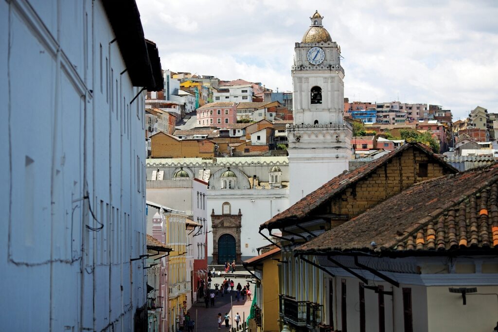 Street view of Quito