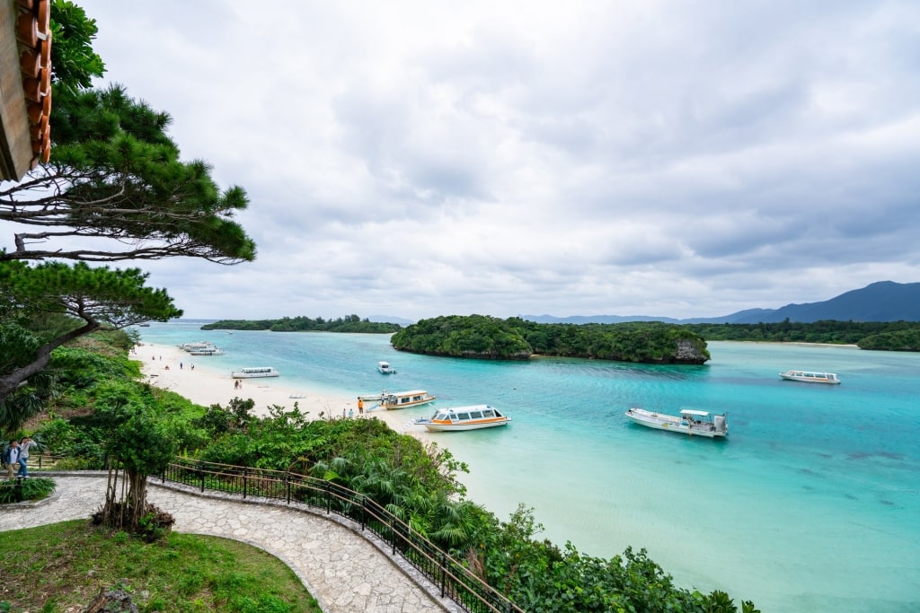 Sky blue waters of Kabira Bay