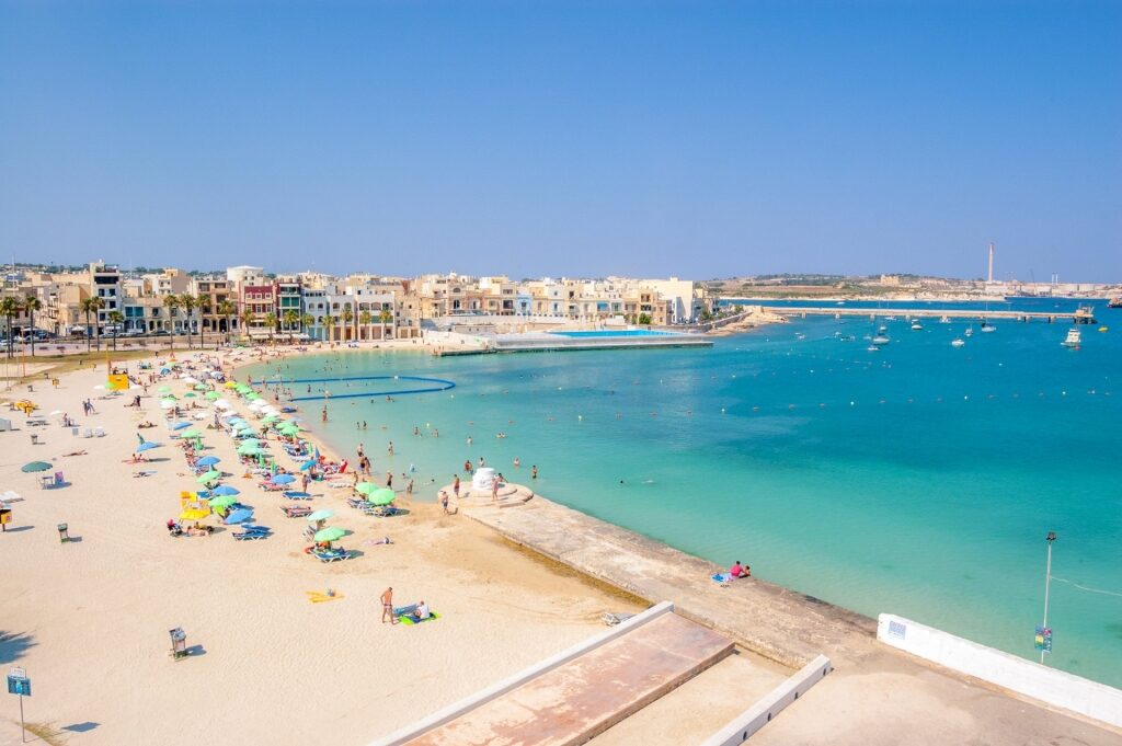 Pretty Bay, one of the best Malta beaches