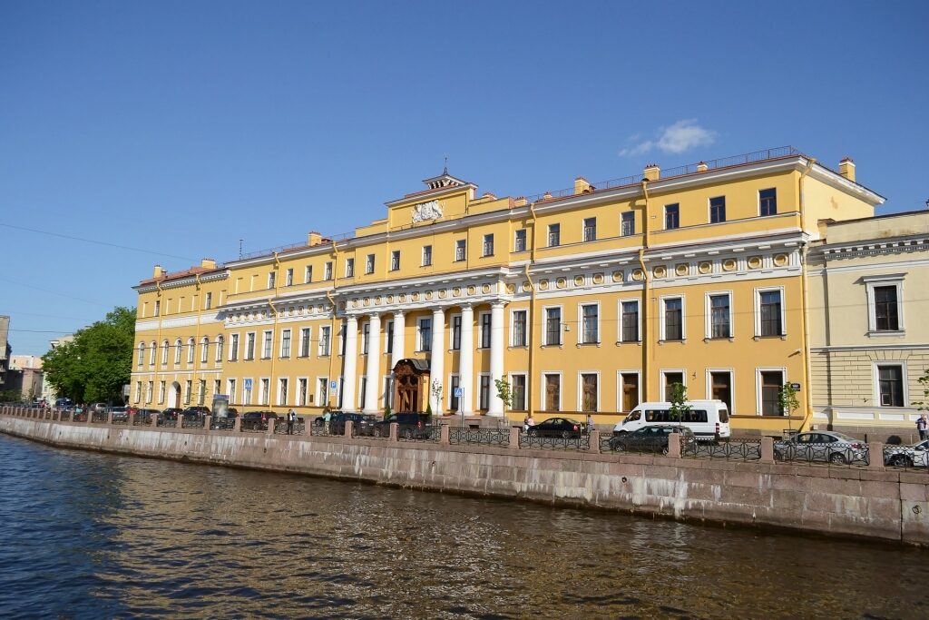 View of the Yusupov Palace from the water