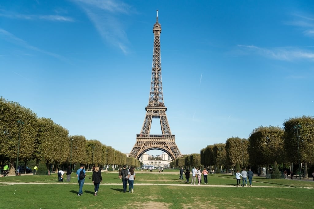 World famous Eiffel Tower in Paris