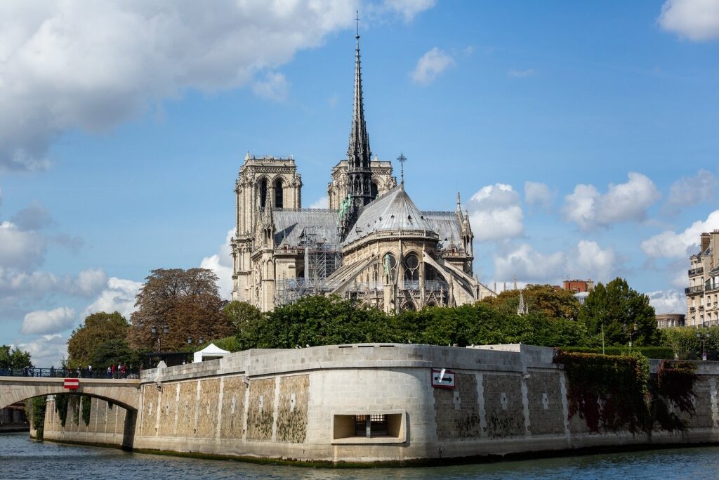 View of Notre-Dame de Paris from the river