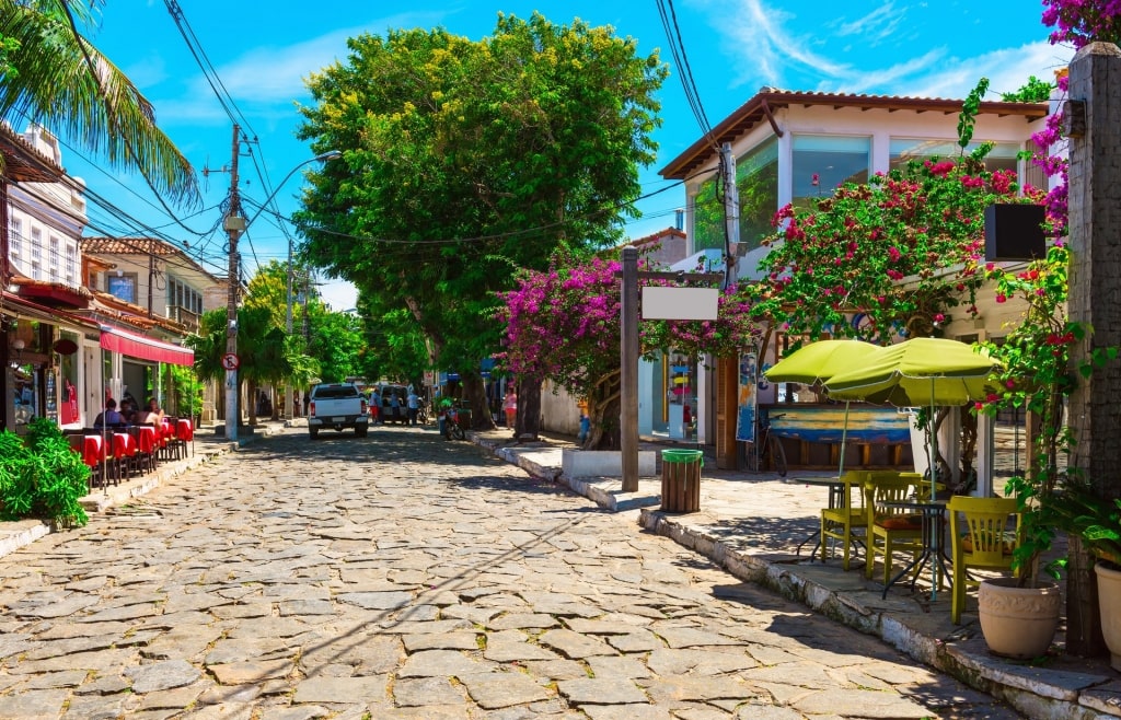 Cobbled street of Rua das Pedras 