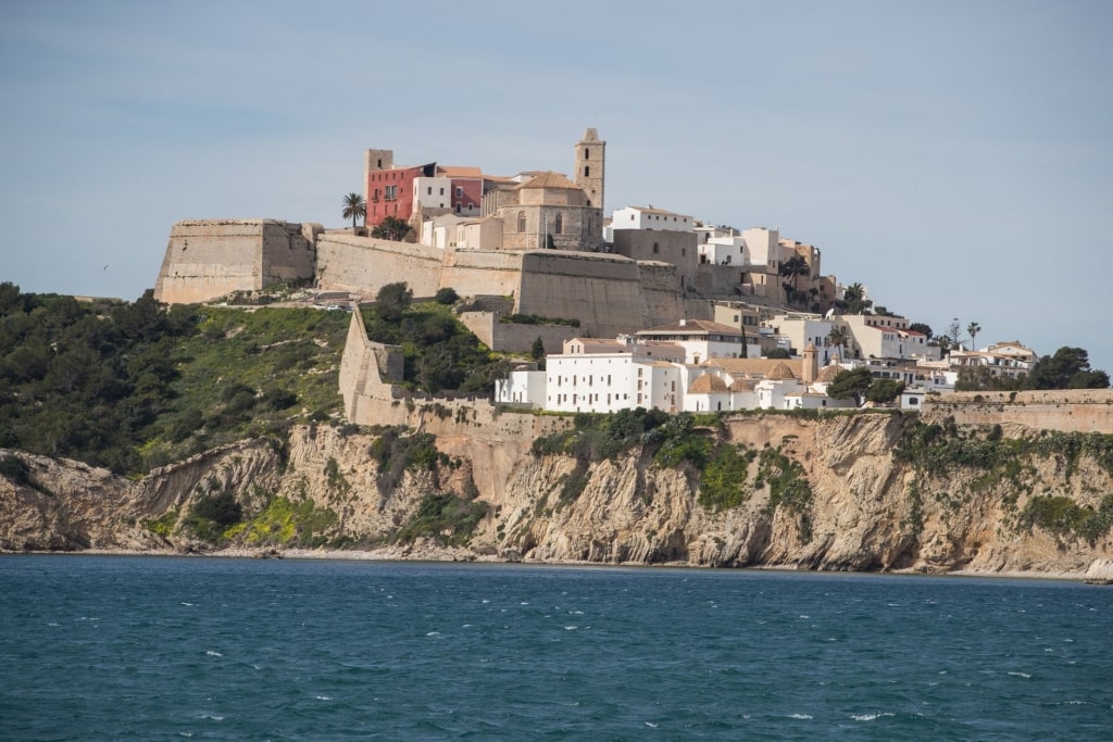 View of Dalt Vila, one of the most famous Spain landmarks