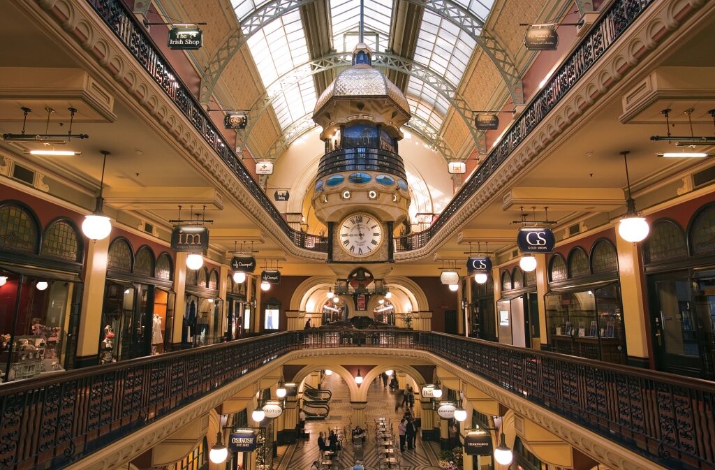 Beautiful interior of Queen Victoria Building, Australia