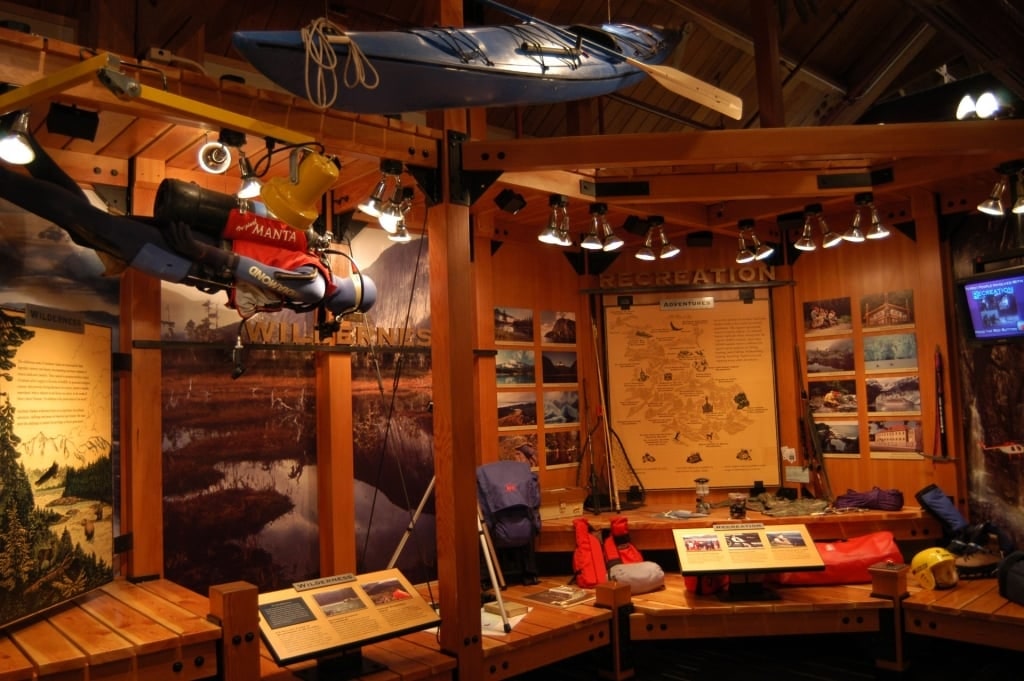 View inside the Southeast Alaska Discovery Center