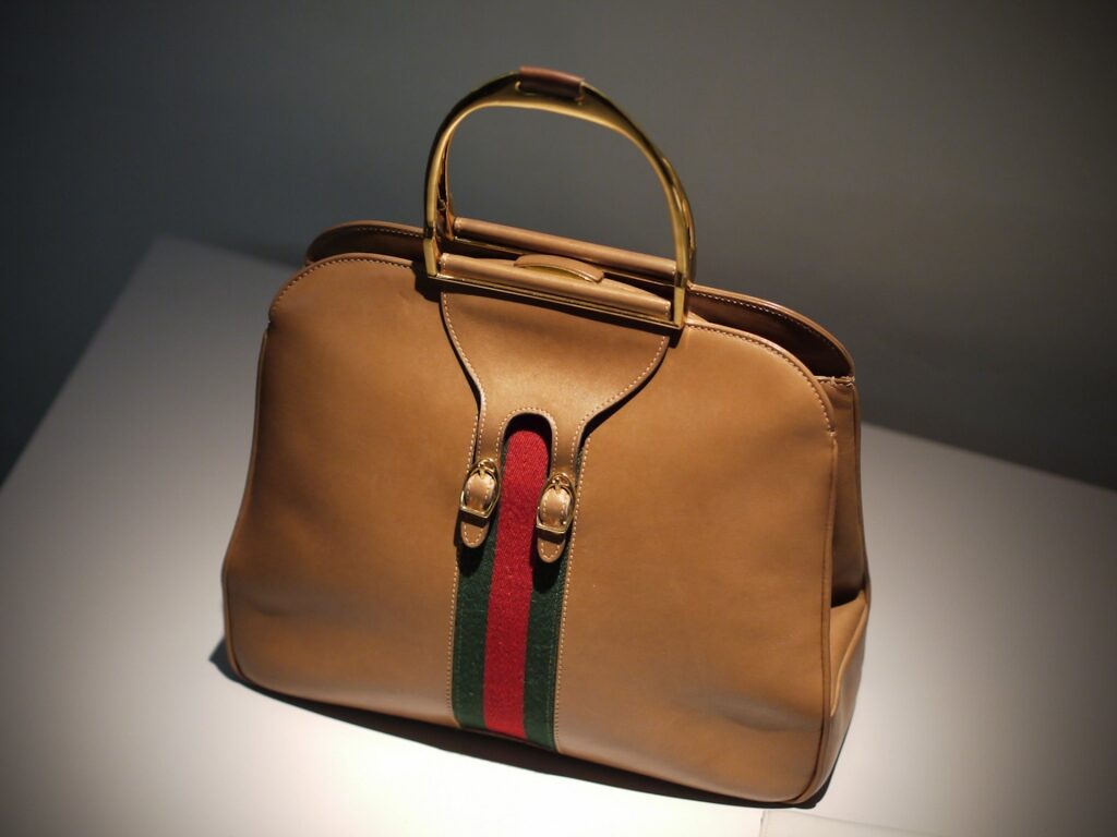 Handbag inside the Gucci Museum