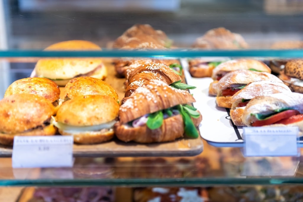 Savory lampredotto displayed at the Mercato Centrale