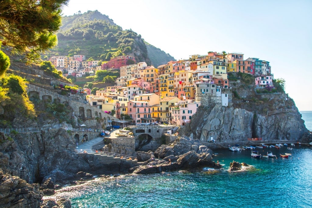 Picturesque cliffside village of Manarola