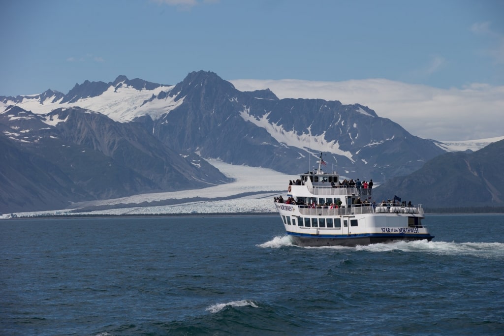 Ferry sailing along Kenai Fjords National Park