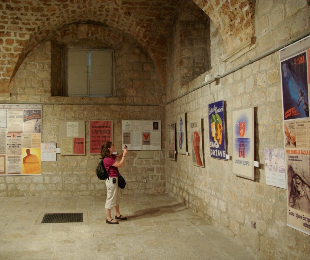 Woman exploring the Ethnographic Museum