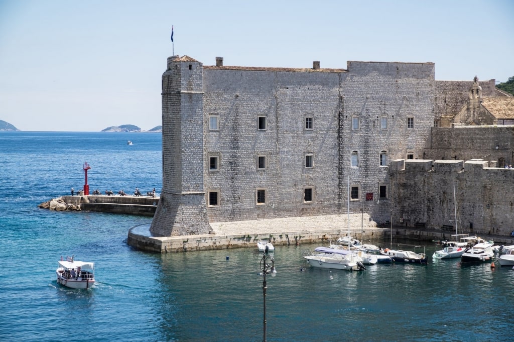 View of St John’s Fortress from the water