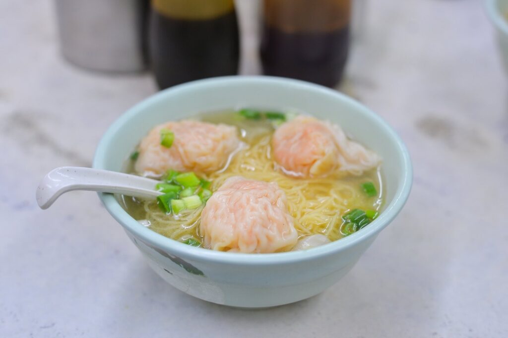 Hong Kong noodles at a street market