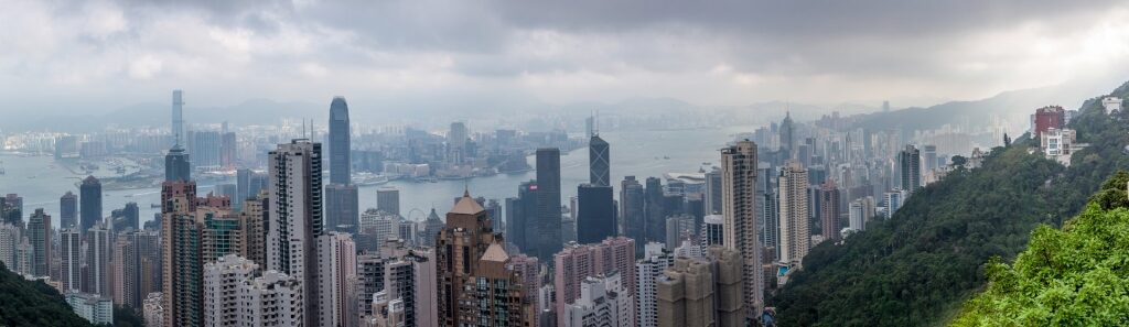 Beautiful view from the Victoria Peak