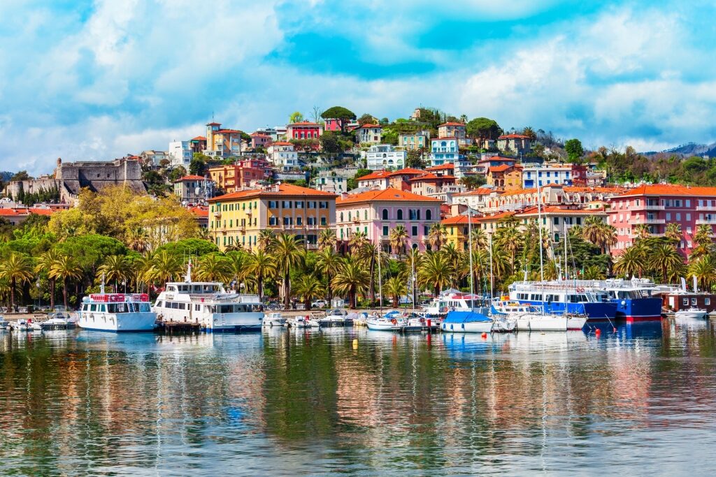 Colorful waterfront of La Spezia