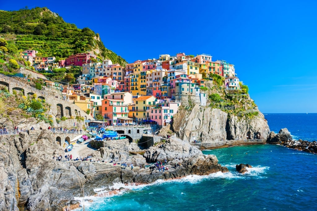 Colorful cliffside houses of Manarola