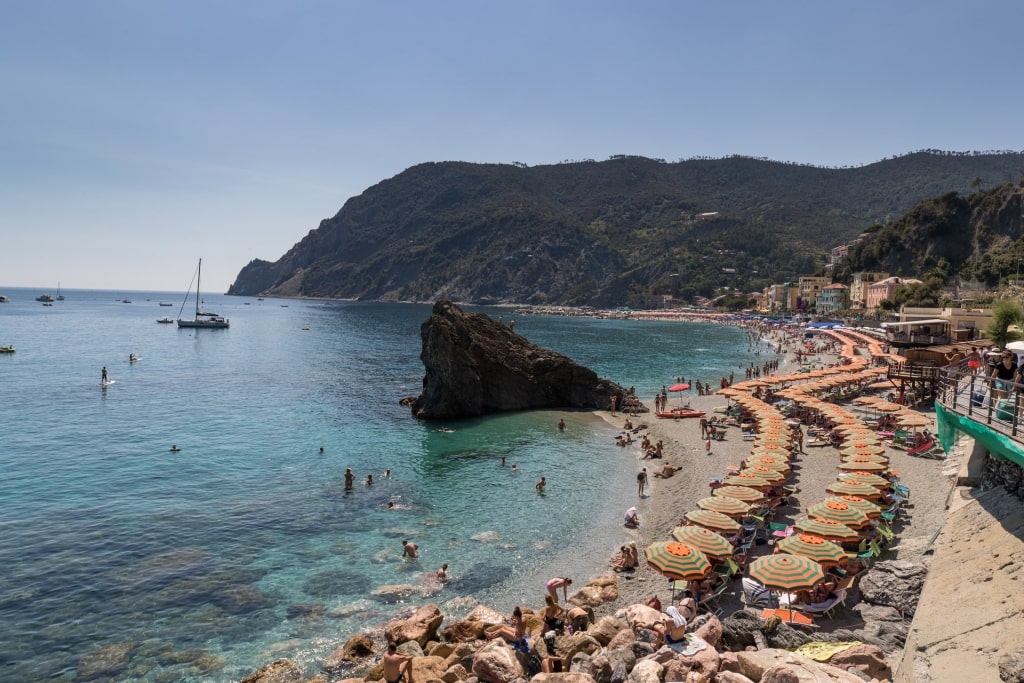 Monterosso Beach, one of the best Portofino beaches