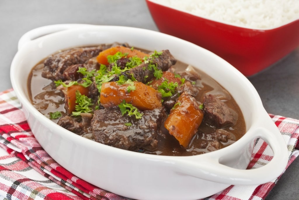 Bowl of savory Daube de Boeuf