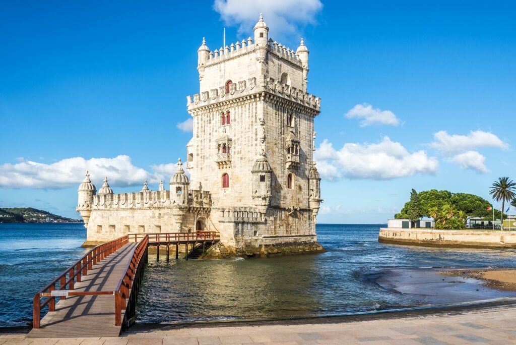 View of the majestic Belem Tower