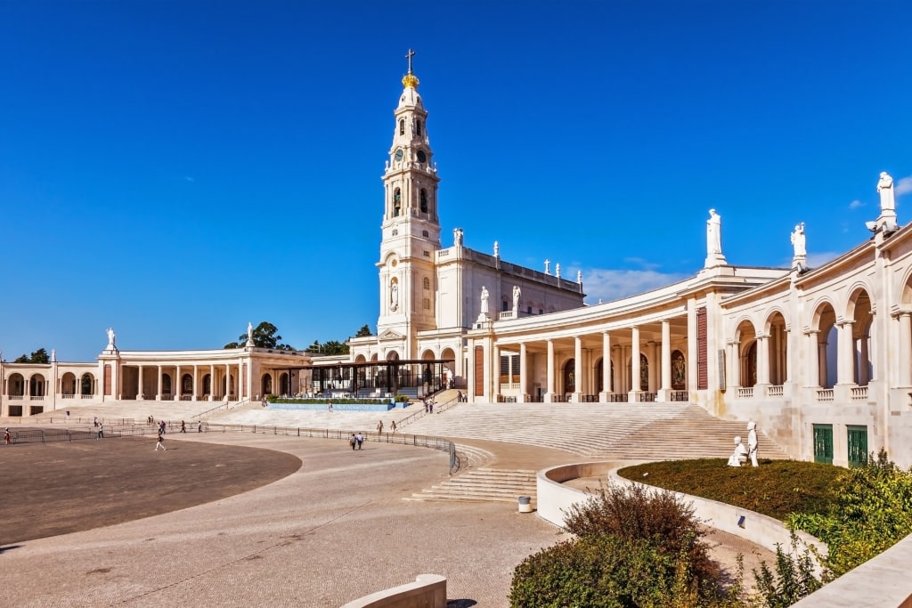 Beautiful exterior of Sanctuary of Fátima