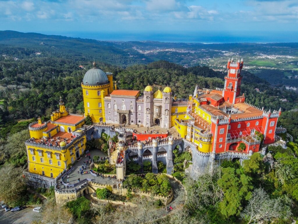 Colorful landscape of Palácio Nacional da Pena, Sintra