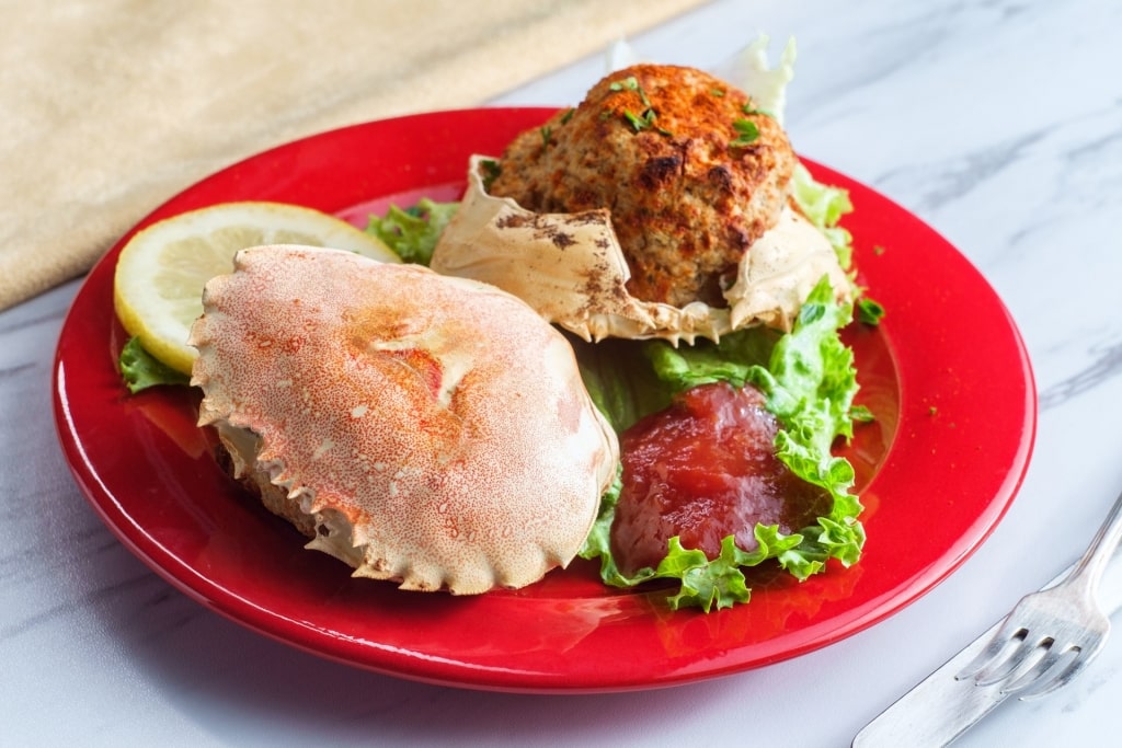 Baked stuffed crab, one of the best Bahamian food