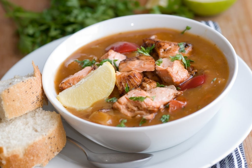 Bowl of Bahamian stewed fish