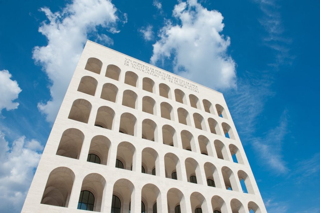 Beautiful architecture of the Palazzo della Civiltà Italiana