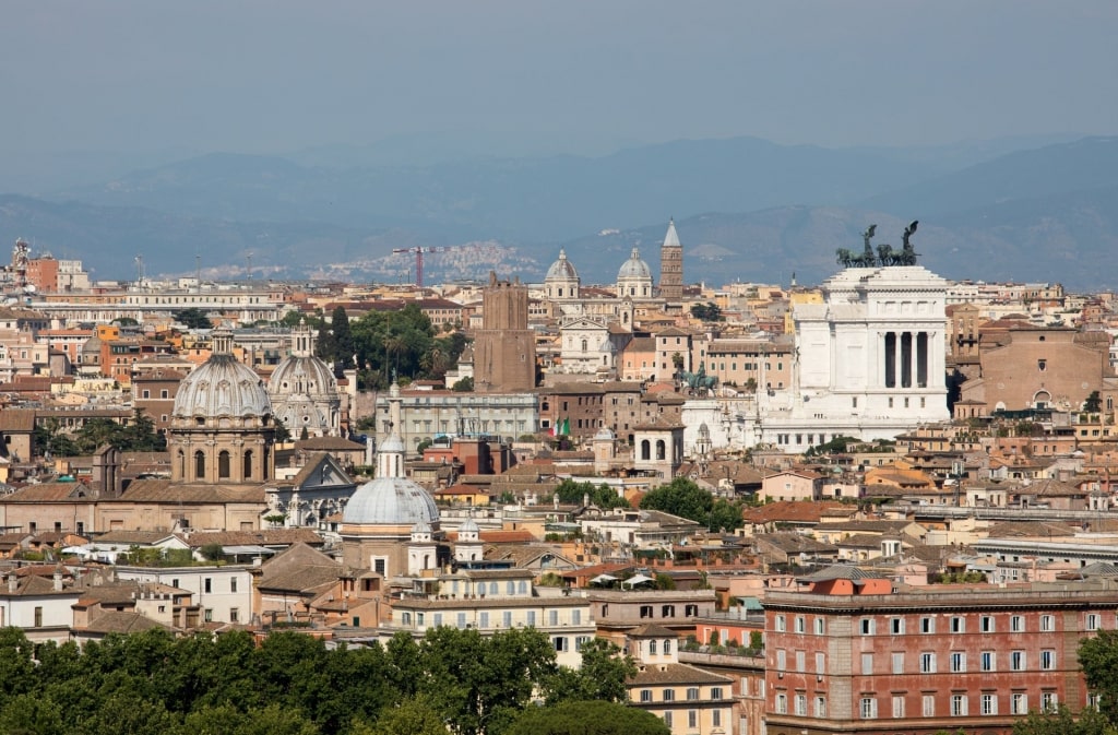 Aerial view of Rome