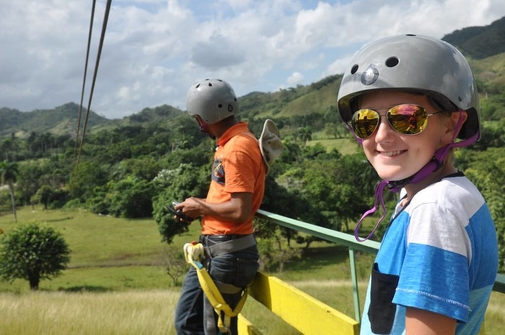 People at the Country World Adventure Park