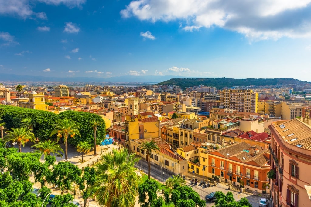 Aerial view of Cagliari