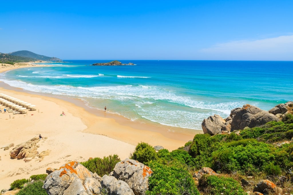 Soft sands of Chia Beach