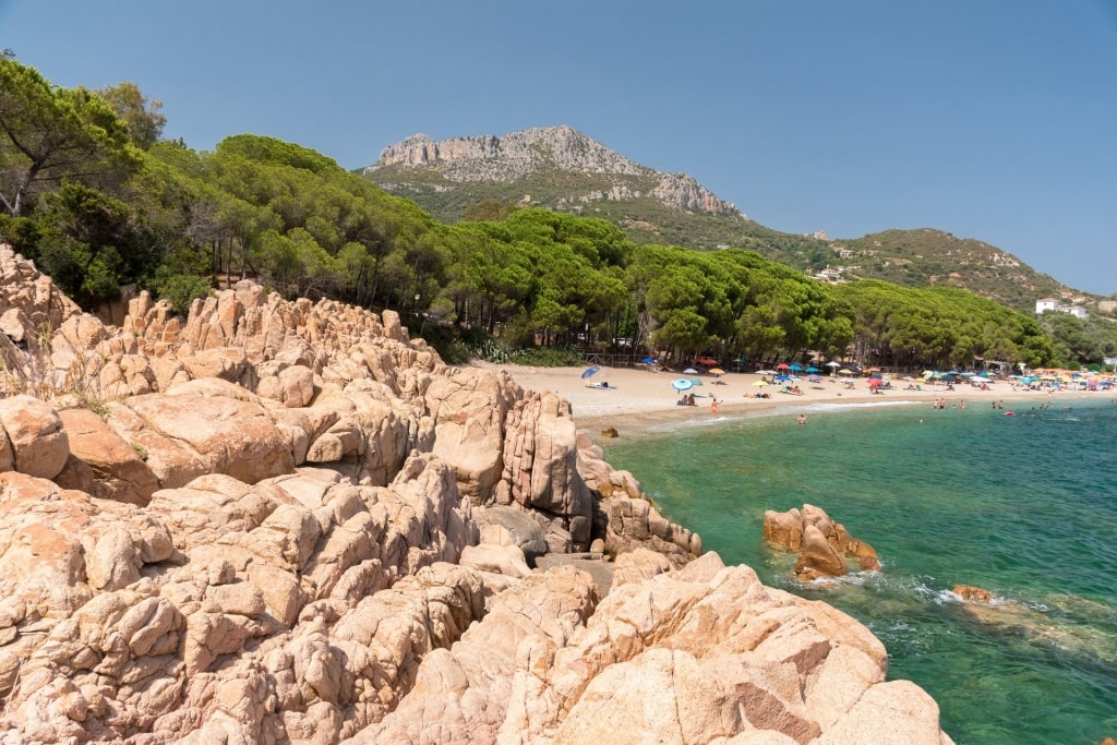 Idyllic white sand beach in Santa Maria Navarra