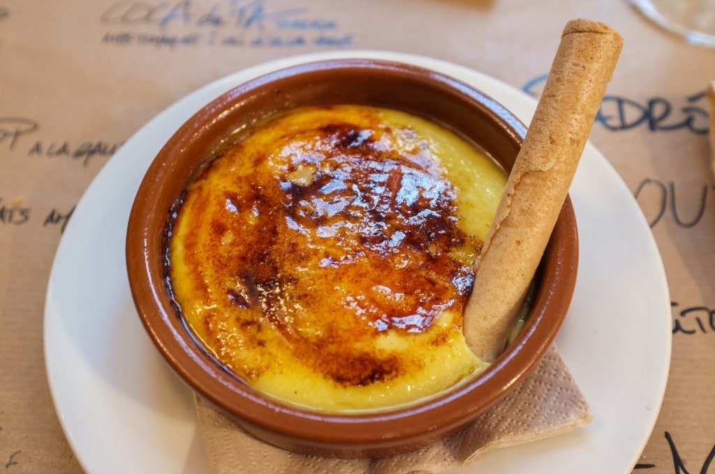 Decadent bowl of Crema Catalana