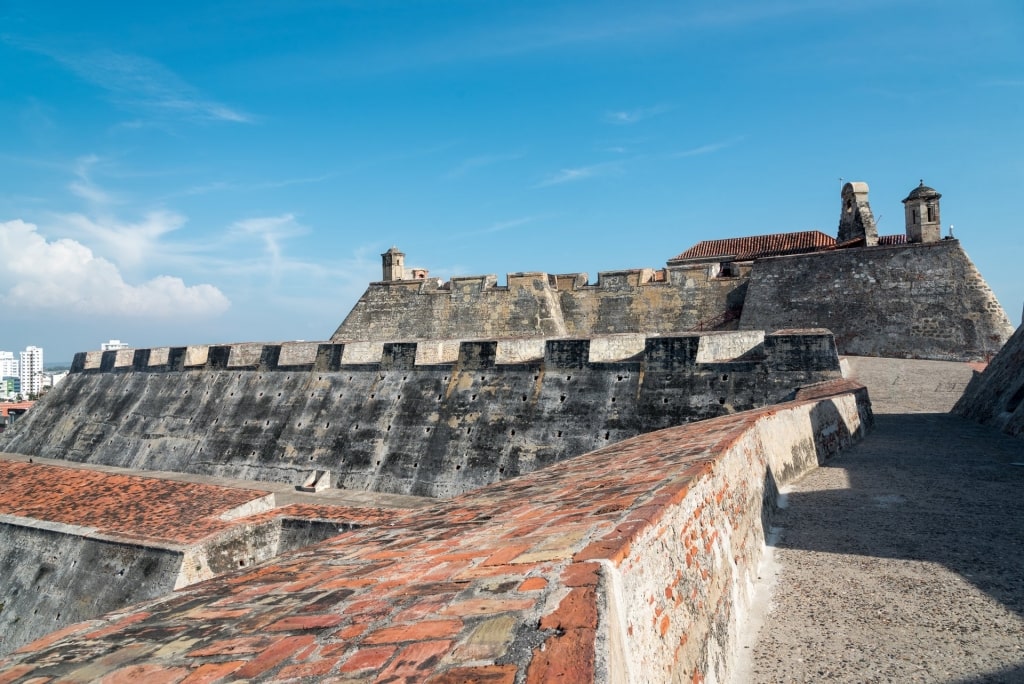 Historical walls of Castillo de San Felipe de Barajas