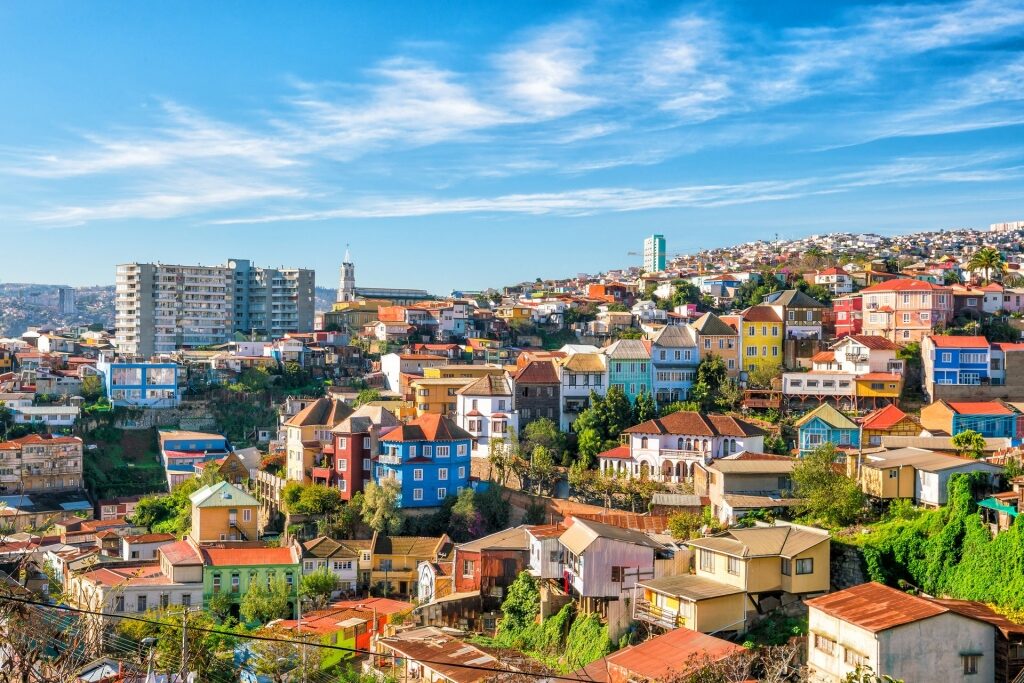 Colorful houses in Valparaiso, one of the best South America honeymoon destinations