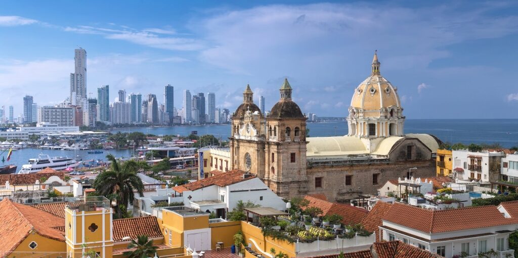 Beautiful skyline of Cartagena
