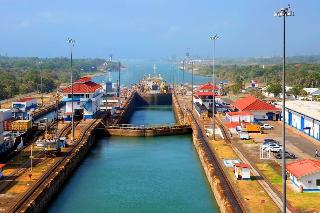 Gatun locks of Panama Canal