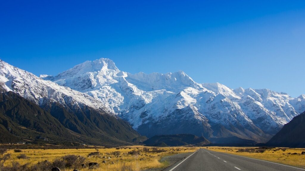 The Southern Alps, one of the most beautiful places in New Zealand