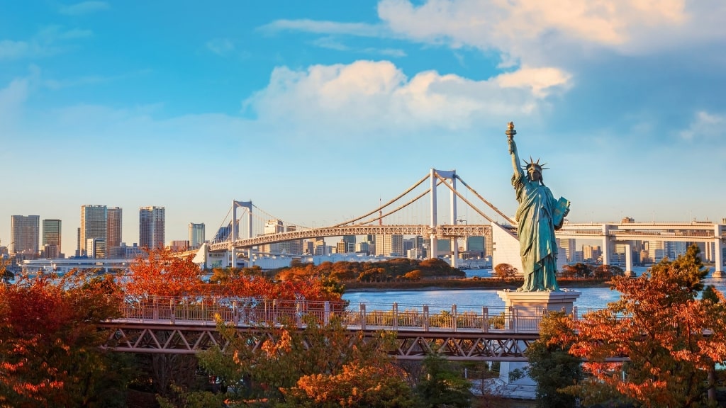 Odaiba, one of the most beautiful neighborhoods in Tokyo