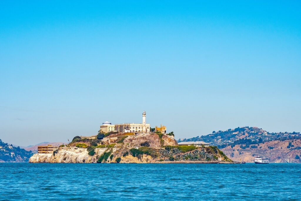 Island view of Alcatraz