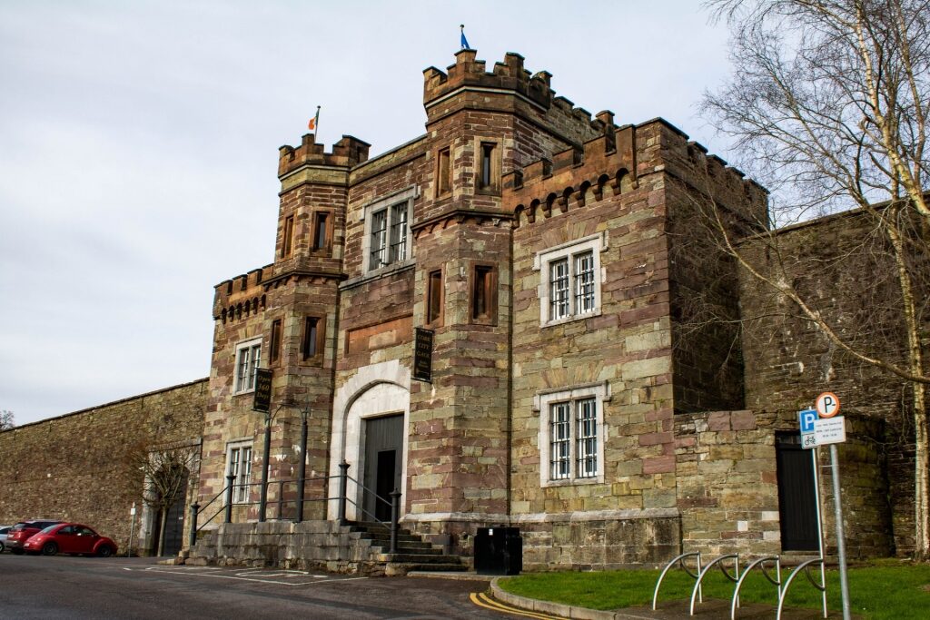Castle-like facade of Cork City Gaol Museum