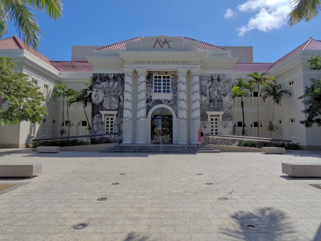 Iconic facade of the Museum de Arte de Puerto Rico