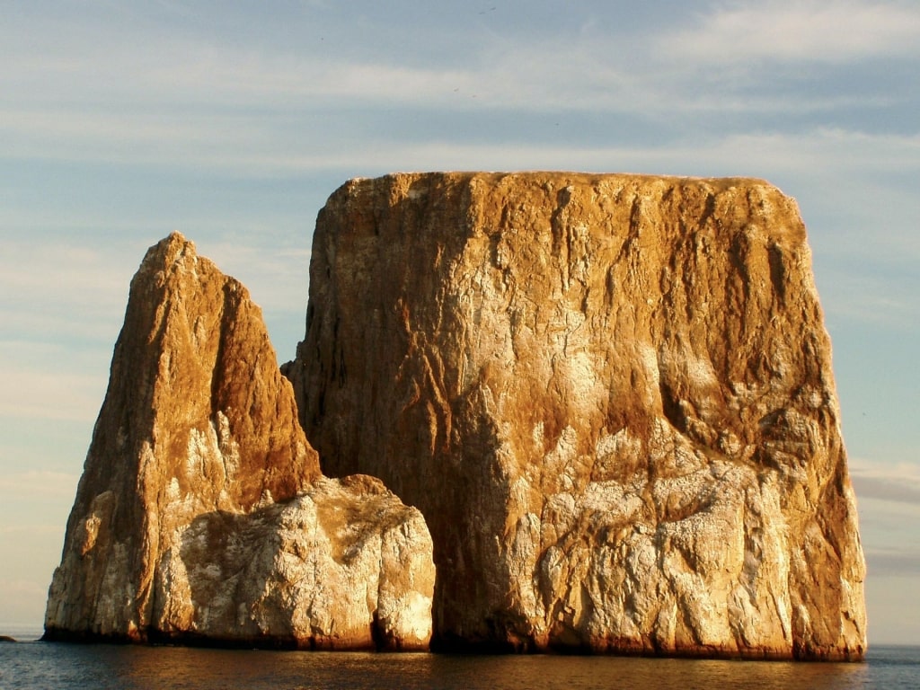 Iconic rock formation of Kicker Rock