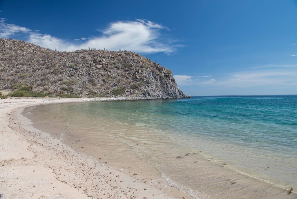 Playa El Saltito, one of the best beaches in La Paz, Mexico
