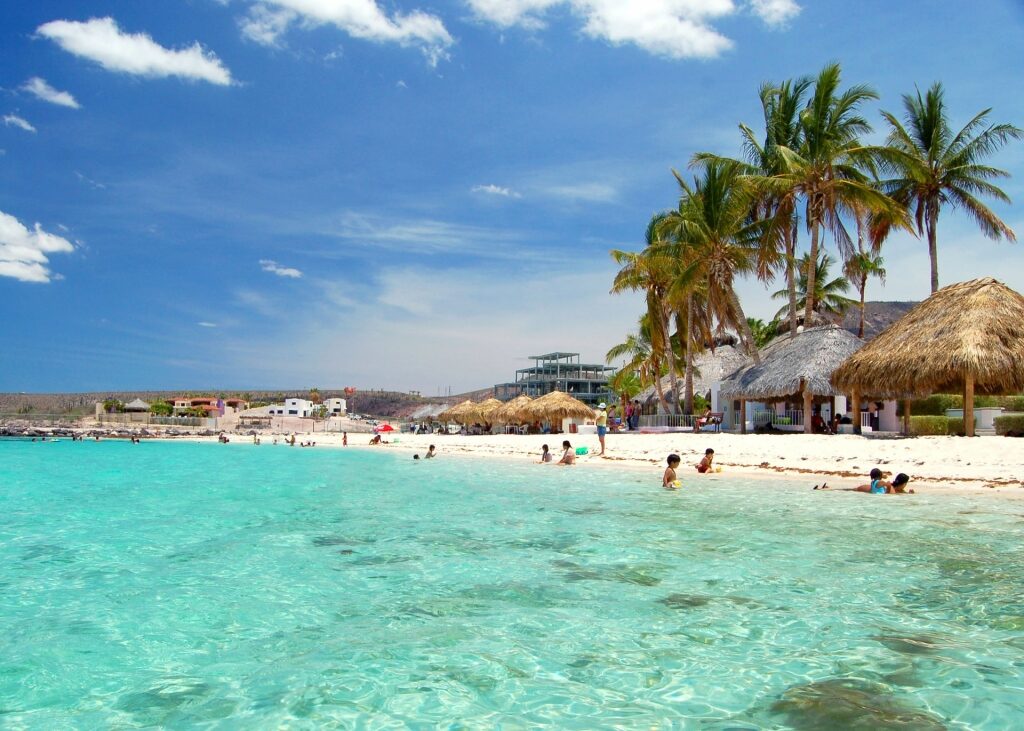 Playa El Caimancito, one of the best beaches in La Paz, Mexico