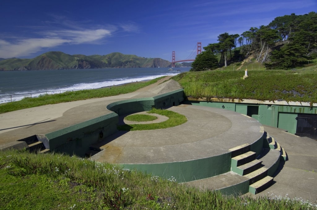 Iconic Battery Chamberlin near Baker Beach