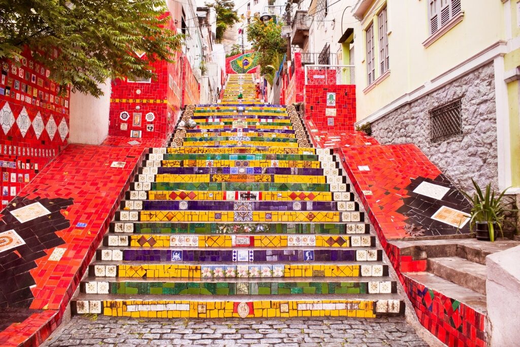 Colorful steps of the iconic Escadaria Selarón