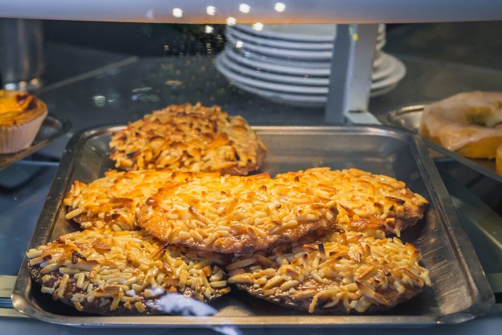 Tarte de Amêndoa at a stall in Porto